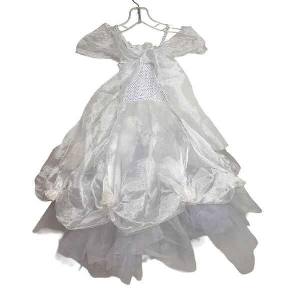 Weissman Girls White Ballet Costume Dress With Tulle & Sequins Girls XS NWOT - Picture 3 of 7
